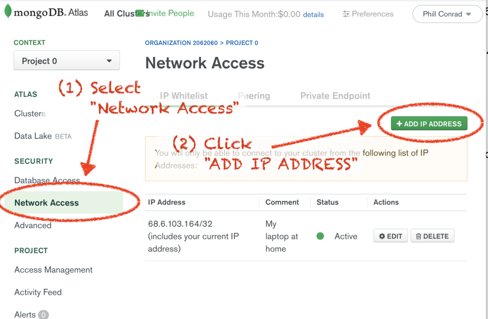 Select Add IP Address